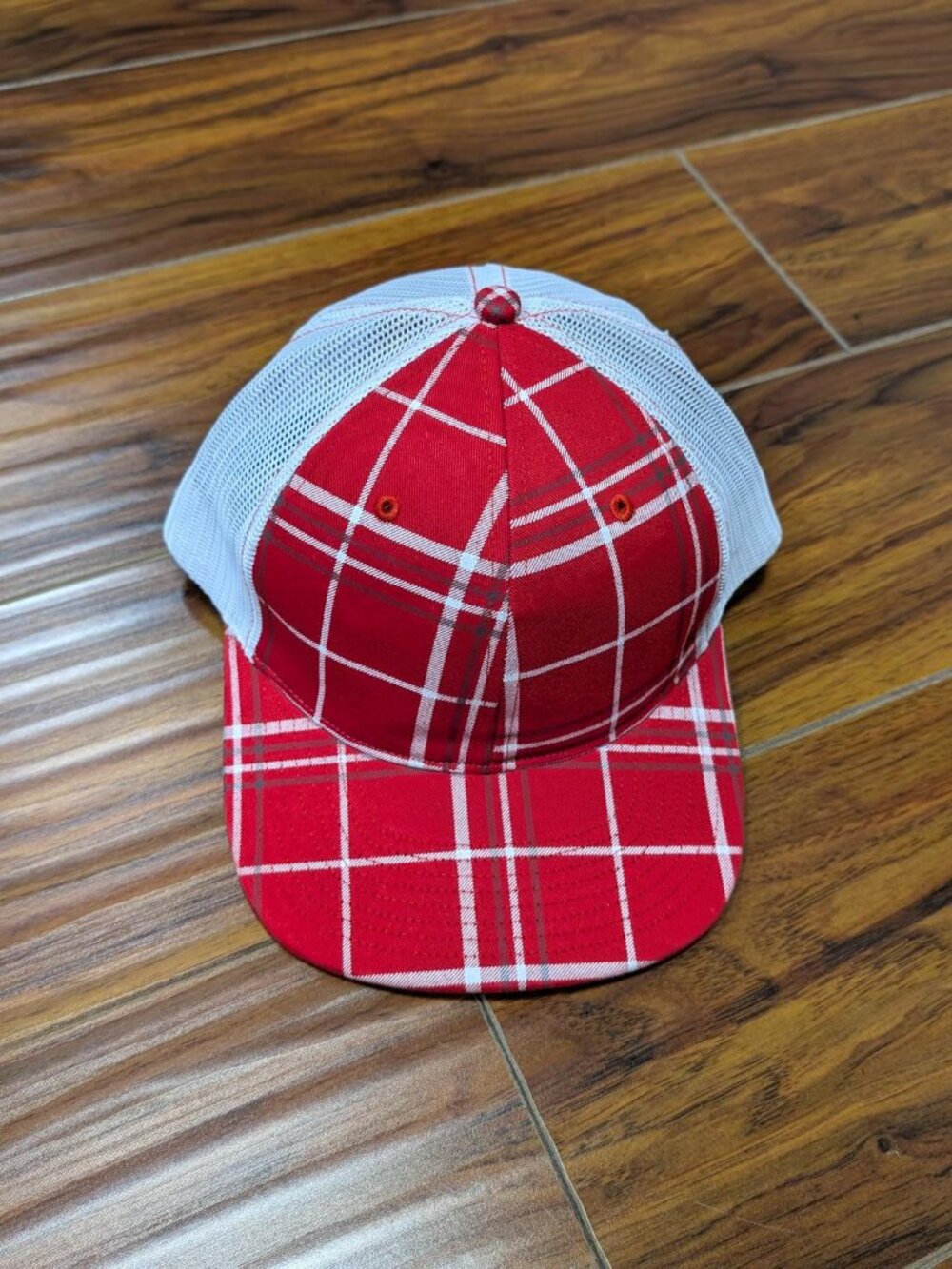 Richardson 112P Cap - Red/White Plaid